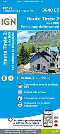 I.G.N - Carte au 1-25.000ème - TOP 25 - 3640ET - Haute Tinée 2 - Isola 2000 - Parc National du Mercantour