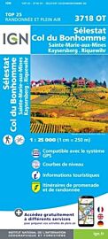 I.G.N - Carte au 1-25.000ème - TOP 25 - 3718OT - Sélestat - Col du Bonhomme - Sainte-Marie-Aux-Mines - Kaysersberg - Riquewihr