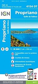 I.G.N - Carte au 1-25.000ème - TOP 25 - 4154OT - Propriano - Golfe de Valinco