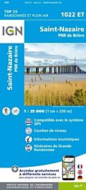 I.G.N - Carte au 1-25.000ème - TOP 25 - 1022ET - Saint-Nazaire - Parc naturel régional de Brière