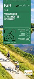 I.G.N - Carte - Ref.924 - Voies Vertes et Veloroutes de France 