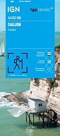 I.G.N - Carte au 1-25.000ème - Série bleue - 1432 SB - Saujon - Cozes