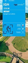 I.G.N - Carte au 1-25.000ème - Série bleue - 1722 SB - Noyant - Savigné-sur-Lathan
