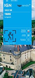 I.G.N - Carte au 1-25.000ème - Série bleue - 1822 SB - Tours - Langeais