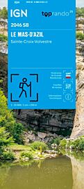 I.G.N - Carte au 1-25.000ème - Série bleue - 2046 SB - le Mas-D'azil - Sainte-Croix-Volvestre