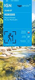 I.G.N - Carte au 1-25.000ème - TOP25 - 2148 OT - Vicdessos - Pique d'Estats - Pic du Montcalm