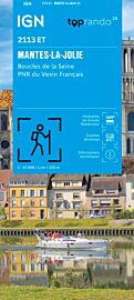 I.G.N - Carte au 1-25.000ème - TOP 25 - 2113ET - Mantes-La-Jolie - Boucles de la Seine - PNR du Vexin Français