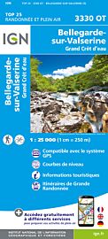 I.G.N - Carte au 1-25.000ème - TOP 25 - 3330 OT - Bellegarde-sur-Valserine - Grand Crêt d'eau