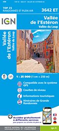 I.G.N - Carte au 1-25.000ème - TOP 25 - 3642 ET - Vallée de l'Estéron - Vallée du Loup