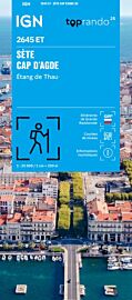 I.G.N - Carte au 1-25.000ème - TOP 25 - Sète - Cap d'Agde - Étang de Thau