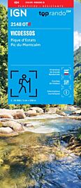 I.G.N - Carte au 1-25.000ème - TOP 25R - 2148 OTR - Vicdessos - Pique d'Estats - Pic du Montcalm - Résistante