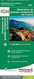 I.G.N - Carte Thématique ref.903 - Itinéraires de Grande Randonnée