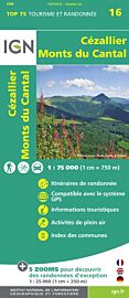 I.G.N - Collection Carte Top 75 - Cézallier - Monts du Cantal