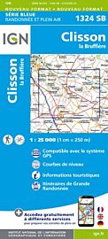 I.G.N Carte au 1-25.000ème - Série bleue - 1324 SB - Clisson - La Bruffière