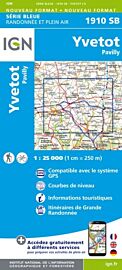 I.G.N Carte au 1-25.000ème - Série bleue - 1910 SB - Yvetot - Pavilly