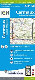 I.G.N Carte au 1-25.000ème - Série bleue - 2341 SB - Carmaux - Valence d'Albigeois