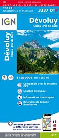 I.G.N Carte au 1-25.000ème - TOP 25R - 3337 OTR - Devoluy - Obiou - Pic-de-Bure - Résistante