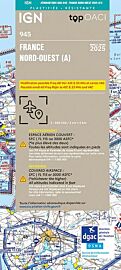 IGN - Carte Aéronautique OACI 945 - France nord-ouest - Plastifiée - Edition 2025