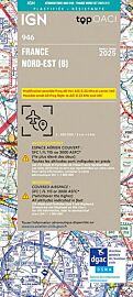 IGN - Carte Aéronautique OACI 946 - France nord-est - Plastifiée - Edition 2025