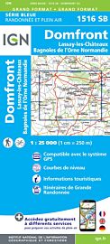 I.G.N - Carte au 1-25.000ème - Série bleue - 1516 SB - Domfront - Lassay-les-Châteaux - Bagnoles-de-l'Orne