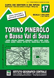 Istituto Geografico Centrale (I.G.C) - N°17 - Torino, Pinerolo et Bassa Val di Susa