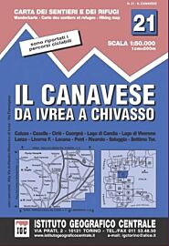 Istituto Geografico Centrale (I.G.C) - N°21 - Il Canavese da Ivrea a Chivasso