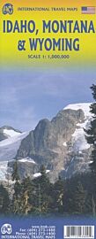 ITM - Carte de l'Idaho - Montana - Wyoming