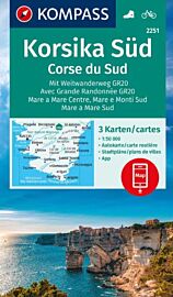 Kompass - Carte de randonnées - n°2251 - Corse du sud
