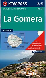 Kompass - Carte de randonnées - n°231 - La Gomera