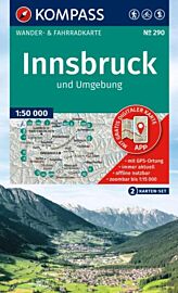 Kompass - Carte de randonnées - n°290 - Innsbruck et ses environs (lot de 2 cartes)