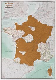 Maps international - Carte de France à gratter (scratch map)