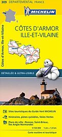 Michelin - Carte "Départements" N°309 - Cotes d'Armor - Ille et Vilaine