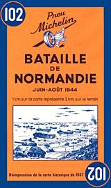 Michelin - Carte n°102 - Bataille de Normandie - Juin-Août 1944