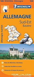 Michelin - Carte routière n°546 - Allemagne Sud-Est, Bavière