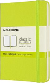 Moleskine - Carnet format poche à pages blanches - Rigide - Vert clair