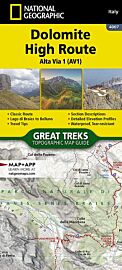 National Geographic - Carte - N°4007 - Alta Via 1 - Haute Route Dolomites