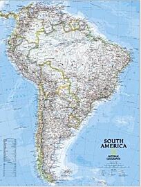 National Geographic - Carte murale papier - Amérique du Sud