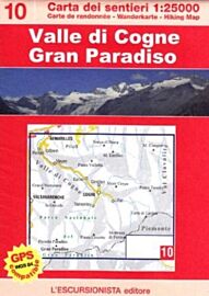 L'Escursionista - Carte de randonnées - N°10 - Valle di Cogne - Gran Paradiso (Grand Paradis)