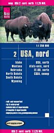 Reise Know-How Maps - Carte du Nord des Etats-Unis 
