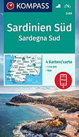 Kompass - Carte de randonnées - n°2499 - Sardaigne Sud