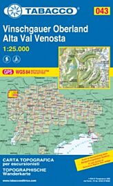 Tabacco - Carte de randonnées - 043 - Alta Val Venosta
