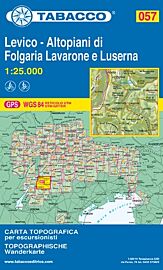 Tabacco - Carte de randonnées - 057 - Levico - Altopiani di Folgaria Lavarone e Luserna