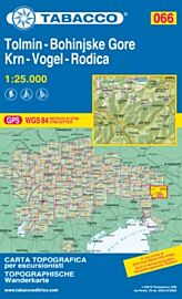 Tabacco - Carte de Randonnées - 066 - Tolmin - Bohinjske Gore - Krn - Vogel - Rodica