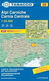 Tabacco - Carte de Randonnées - 09 - Alpina Carniche