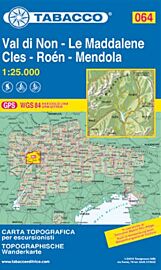 Tabacco - Carte de randonnées - 64 - Val di Non - La Maddalene - Cles - Roén - Mendola 