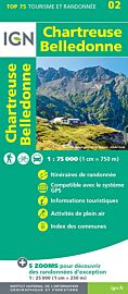 I.G.N - Collection Carte Top 75 - N°2 - Chartreuse - Belledonne
