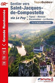 Topo-guide FFRandonnée - Réf. 652 - GR 65 - Sentier vers St-Jacques-de-Compostelle - De Figeac à Moissac