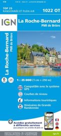 I.G.N Carte au 1-25.000ème - TOP 25 - 1022 OT - La Roche-Bernard - PNR de Brière