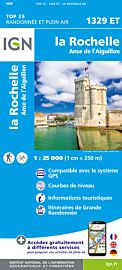 I.G.N Carte au 1-25.000ème - TOP 25 - 1329 ET - La Rochelle - Anse de l'Aiguillon