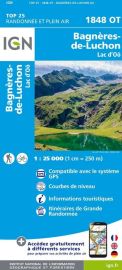 I.G.N Carte au 1-25.000ème - TOP 25 - 1848 OT - Bagnères de Luchon - Lac d'Oô
